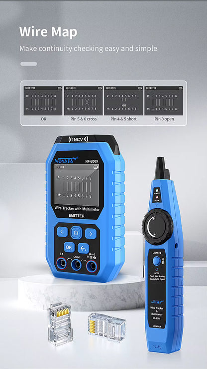 SP- B509 NETWORK CABLE TESTER WITH MULTIMETER