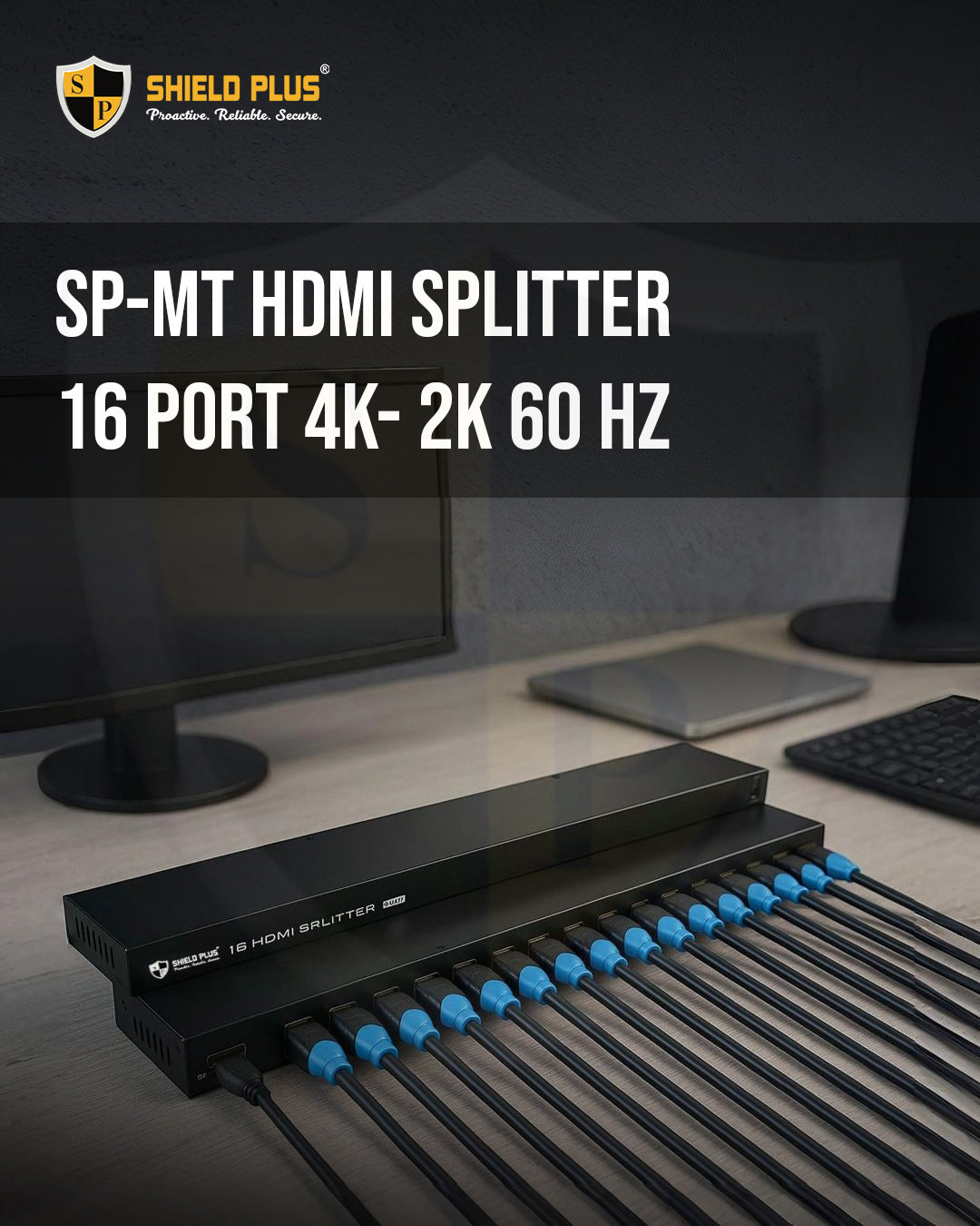 SP-MT HDMI SPLITTER 16 PORT 4K- 2K 60 HZ