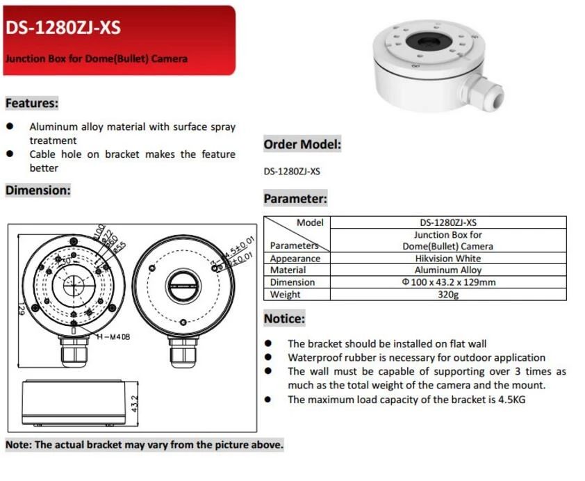 SP- 1280 ZJ-XS ROUND WATERPROOF METAL BOX 4*4