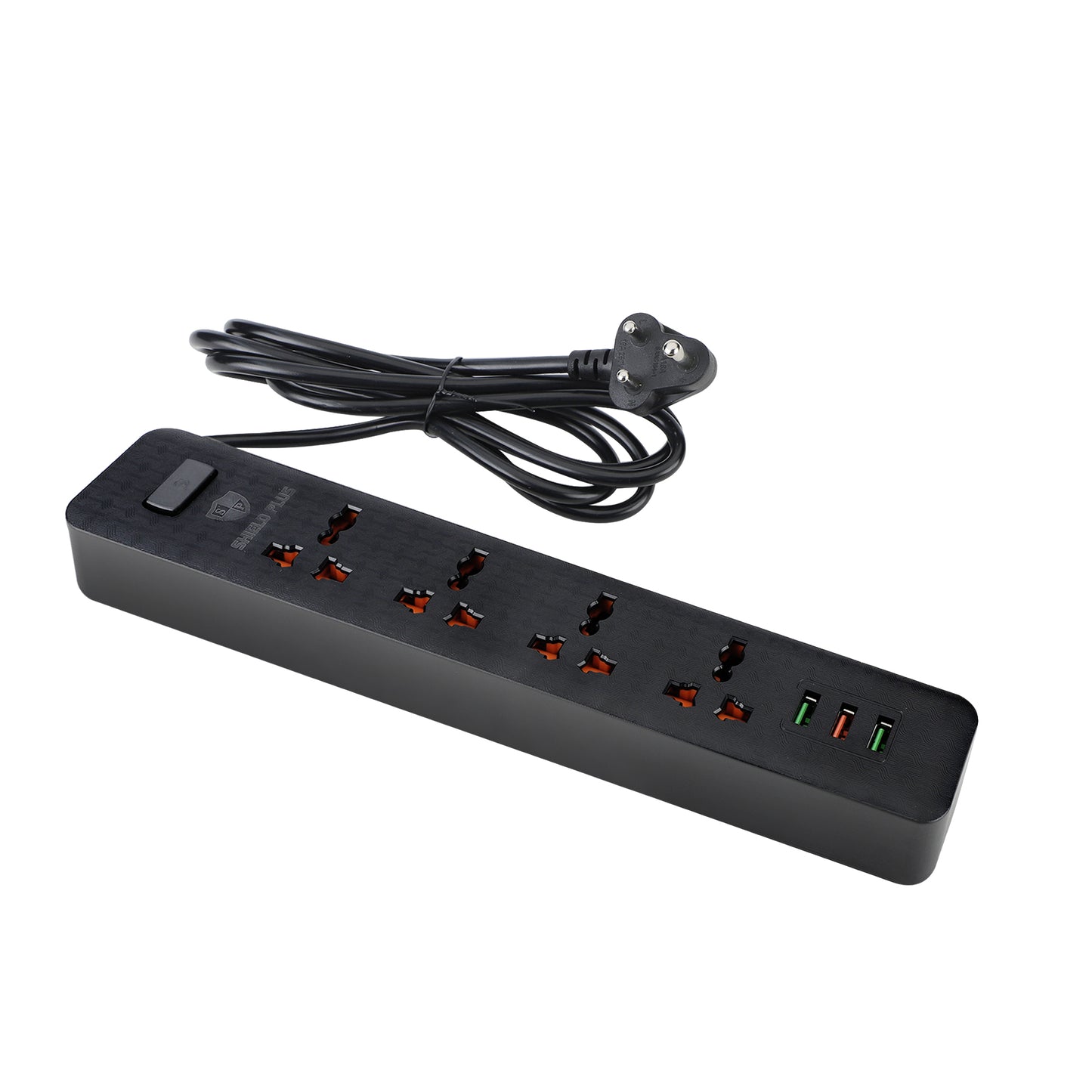 SP- 4 SOCKET POWER STRIP WITH 3 USB (IMPORTED)