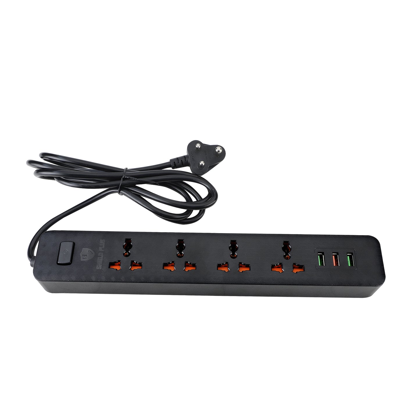 SP- 4 SOCKET POWER STRIP WITH 3 USB (IMPORTED)