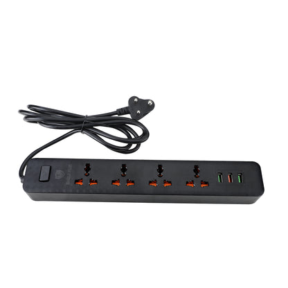 SP- 4 SOCKET POWER STRIP WITH 3 USB (IMPORTED)