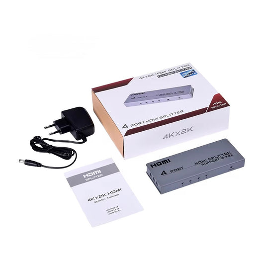 SP- HDMI SPLITTER 4 PORT SLIM 4K- 2K 30 HZ