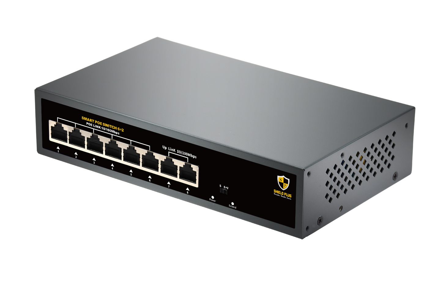 SP-6+2 POE SWITCH-78W (100 MBPS)