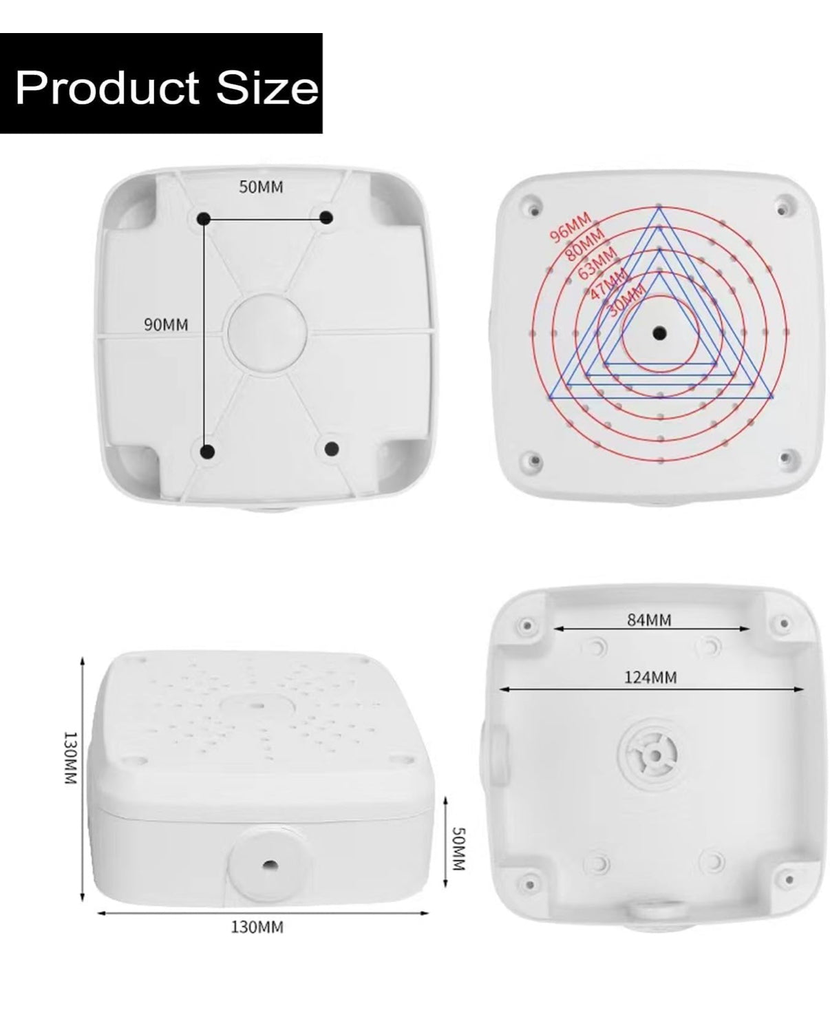 SP- 5*5 WATERPROOF LOCKING PVC JUNCTION BOX-PFA121 (IMPORTED)