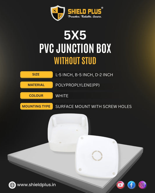 SP-5*5 PVC JUNCTION BOX WITHOUT STUD