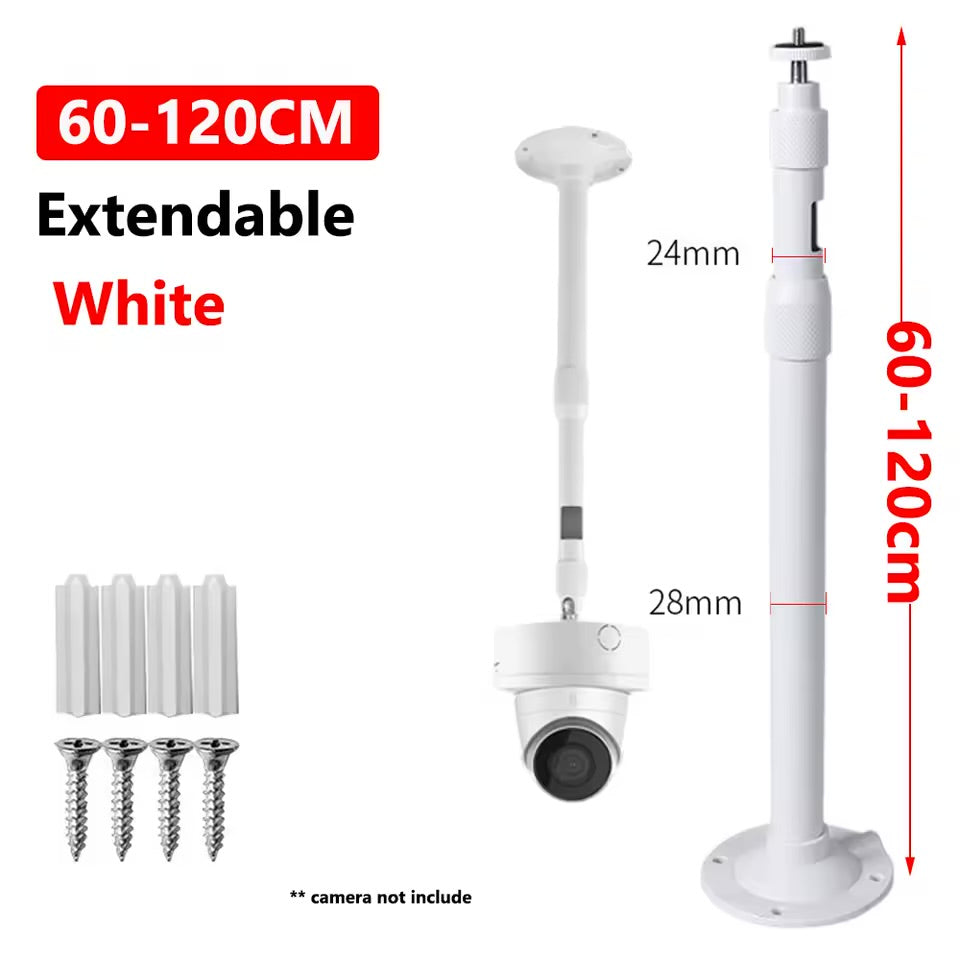 SP- I BRACKET TELESCOPIC 60-120CM WHITE POWDER COATED