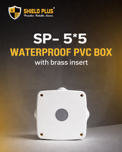 SP- 5*5 WATERPROOF PVC BOX WITH BRASS INSERT