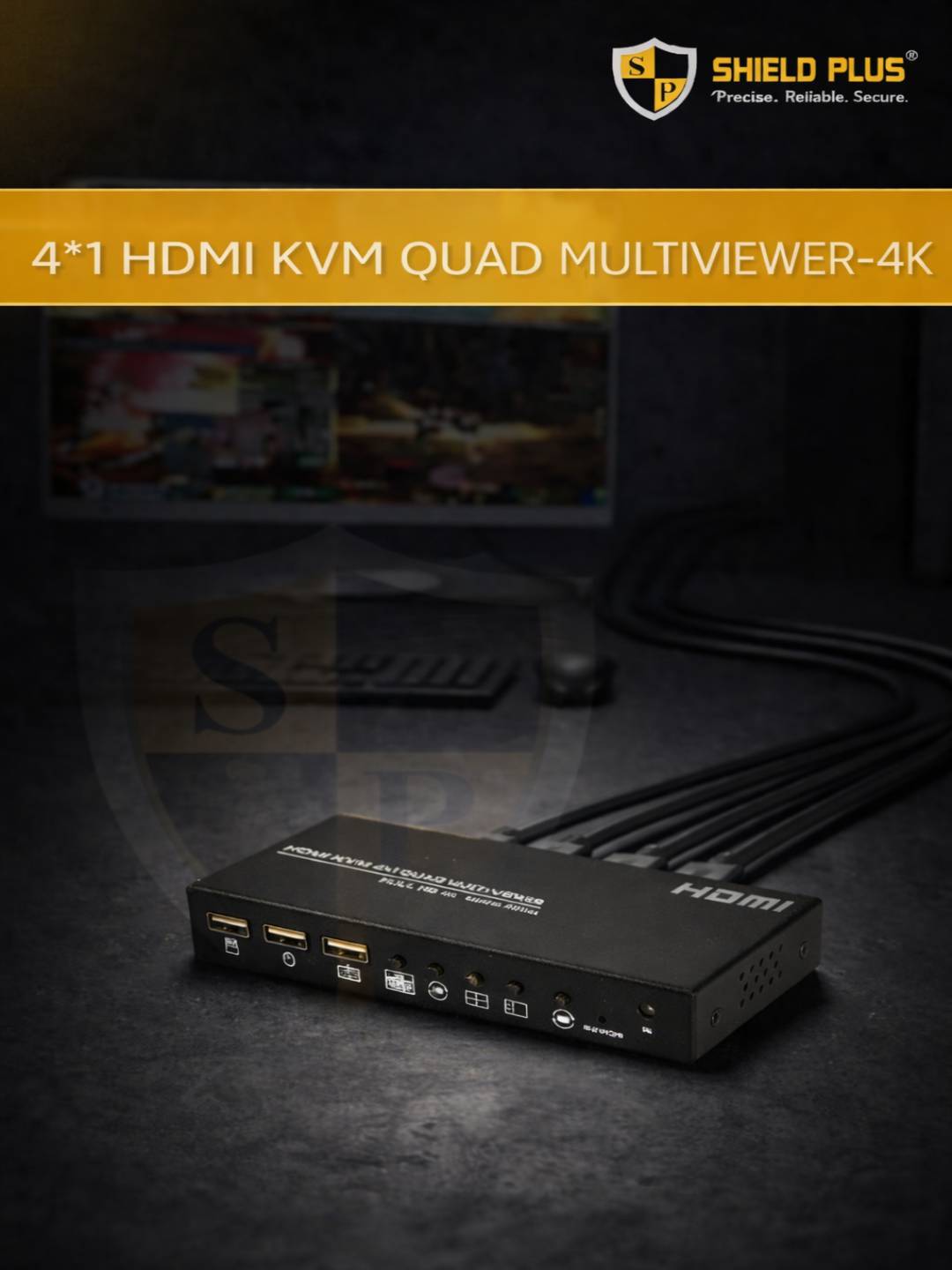 SP- 4*1 HDMI KVM QUAD MULTIVIEWER-4K