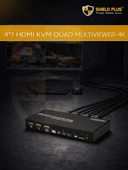 SP- 4*1 HDMI KVM QUAD MULTIVIEWER-4K