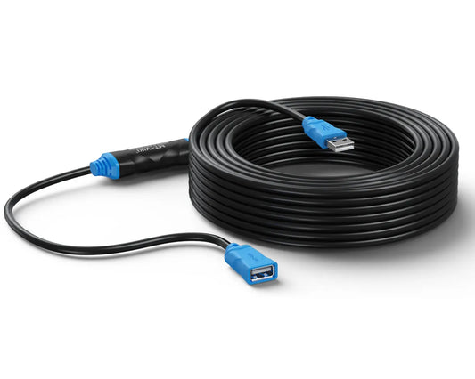 SP- USB MALE TO USB FEMALE 20M WITH DOUBLE IC -V2.0 -COPPER