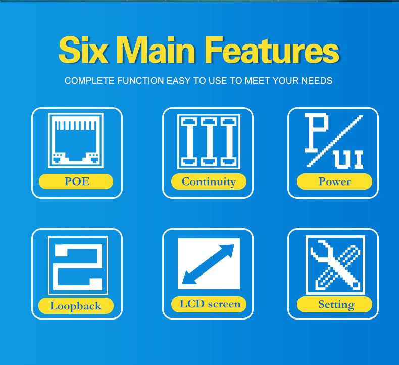SP- 488 POE & MULTIFUCTION NETWORK TESTER