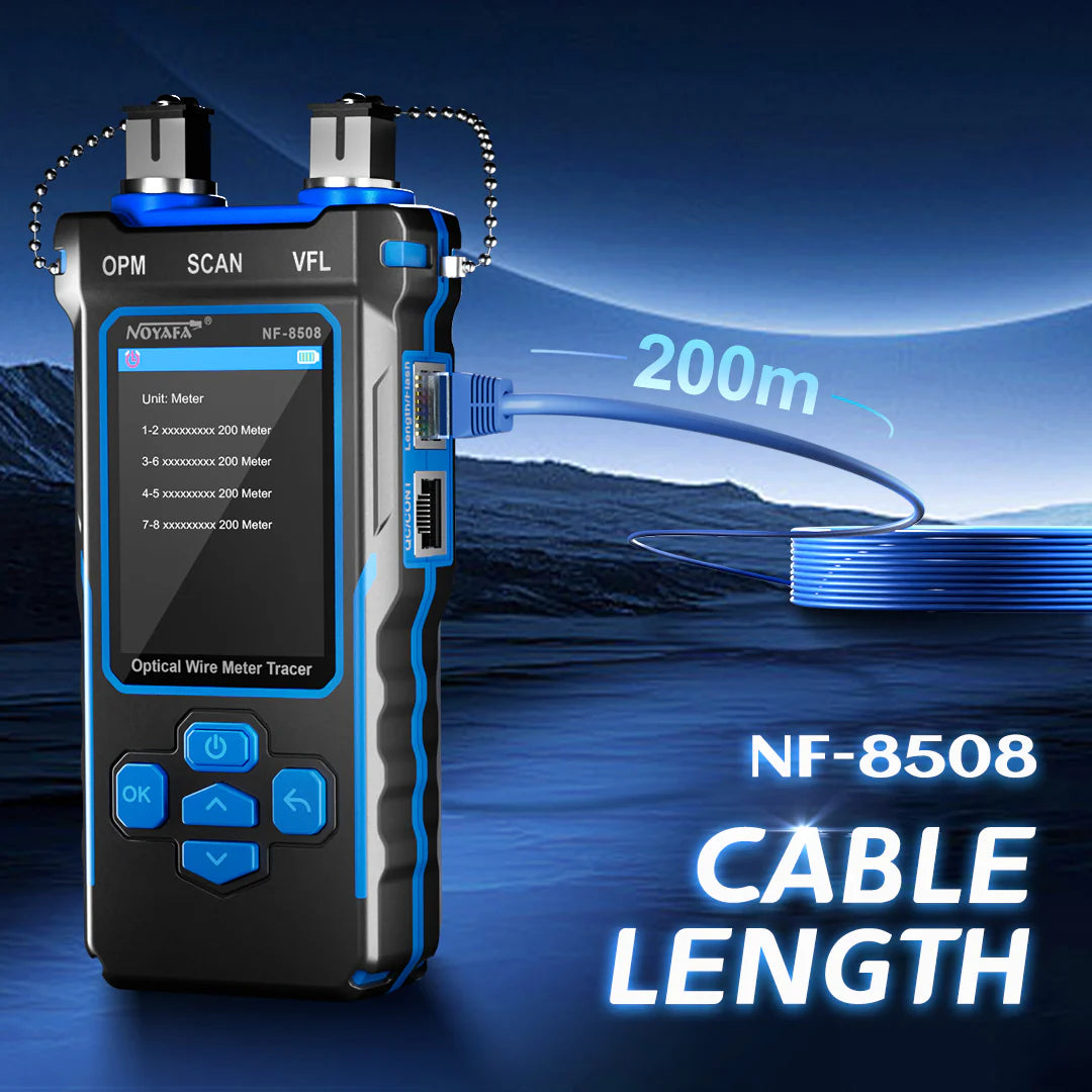 SP- 8508 MULTIFUNCTION NETWORK & OPTICAL CABLE TESTER