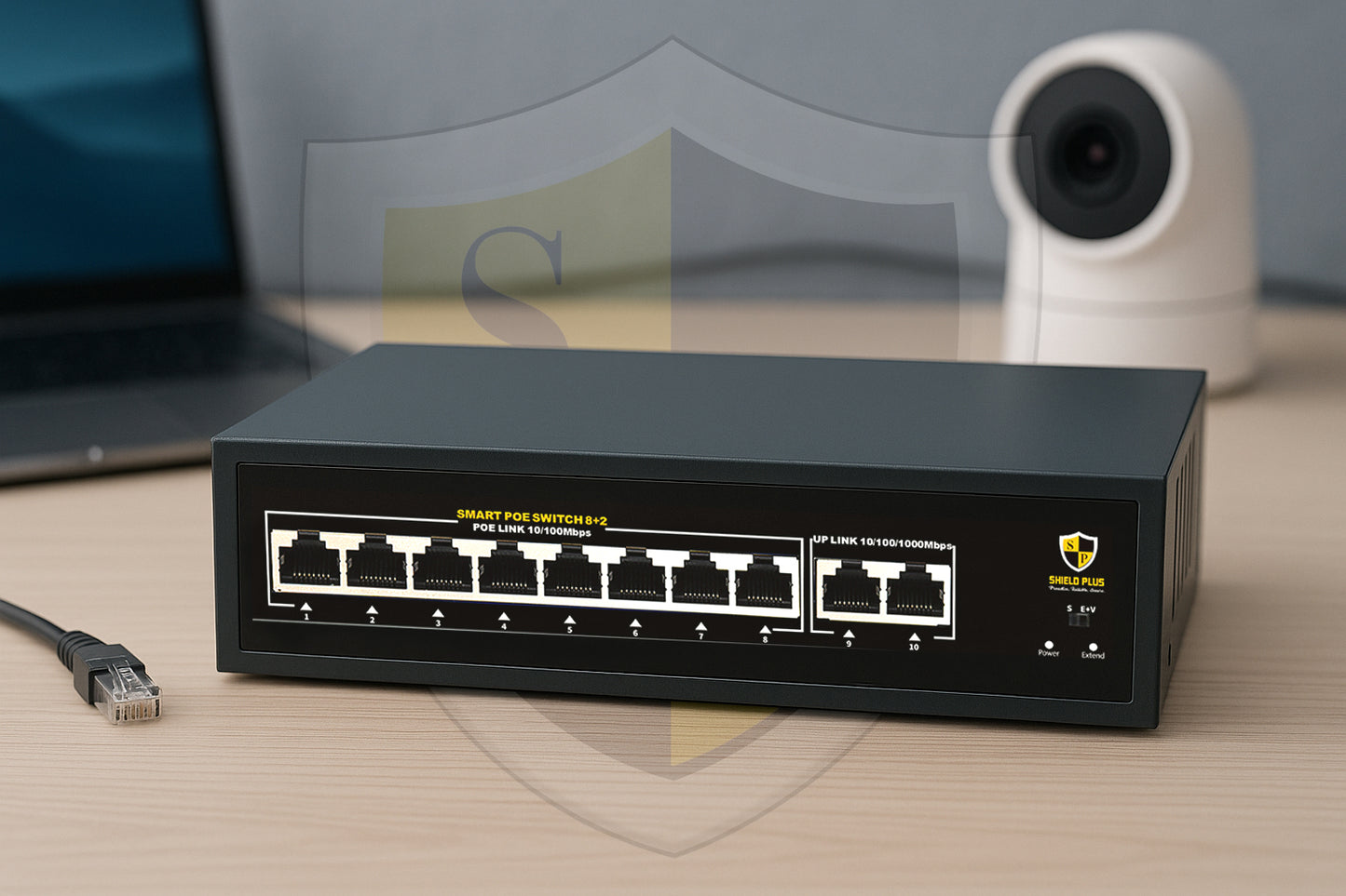 SP- 8+2 POE SWITCH - 96W (100 MBPS)