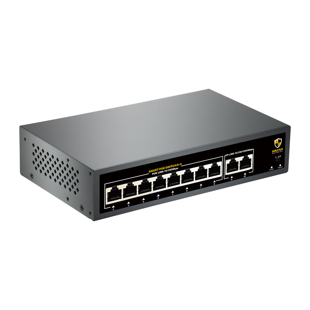 SP- 8+2 POE SWITCH - 96W (100 MBPS)