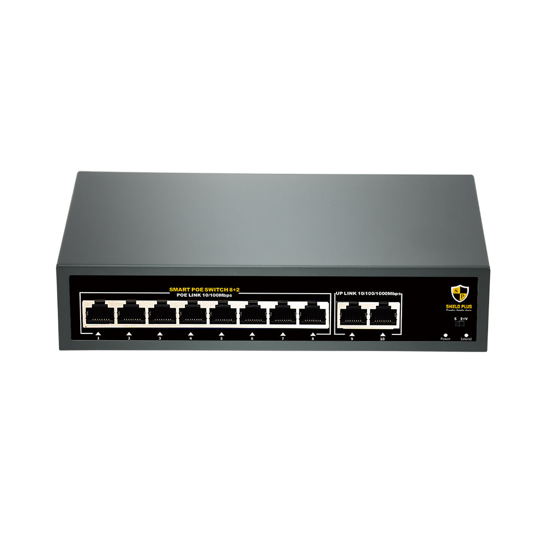 SP- 8+2 POE SWITCH - 96W (100 MBPS)