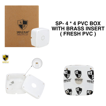 SP-4*4 PVC JUNCTION BOX WITH BRASS STUD