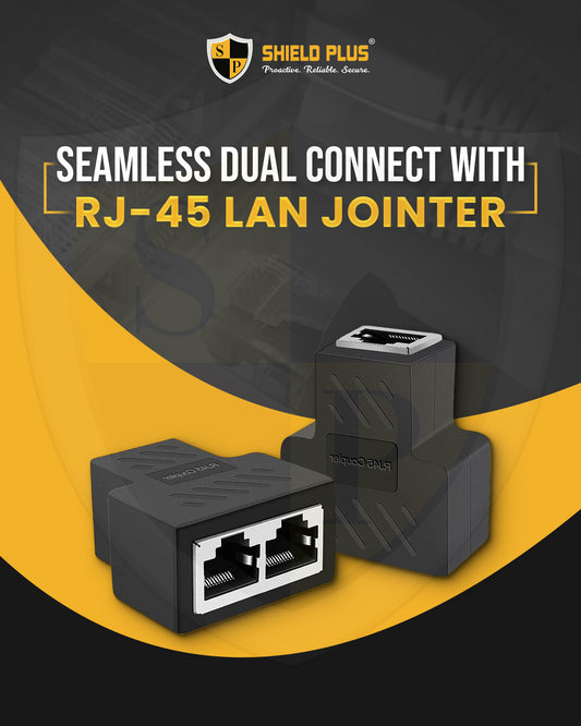SP-Rj-45 Lan Jointer (1X2) | RJ45 Ethernet Splitter, Female to 2 Female 8P8C Network Plug LAN Coupler( PAIR)