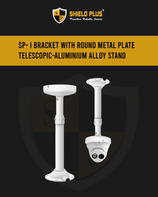 SP- I BRACKET WITH ROUND METAL PLATE TELESCOPIC-ALUMINIUM ALLOY STAND