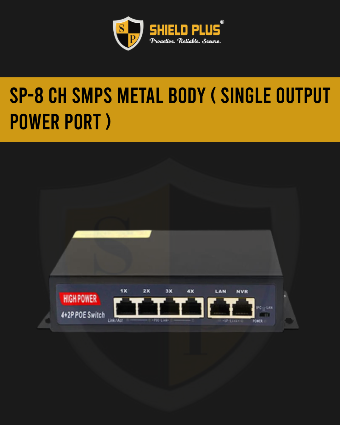 SP- 4+2 STANDARD POE SWITCH -85W (100 MBPS)