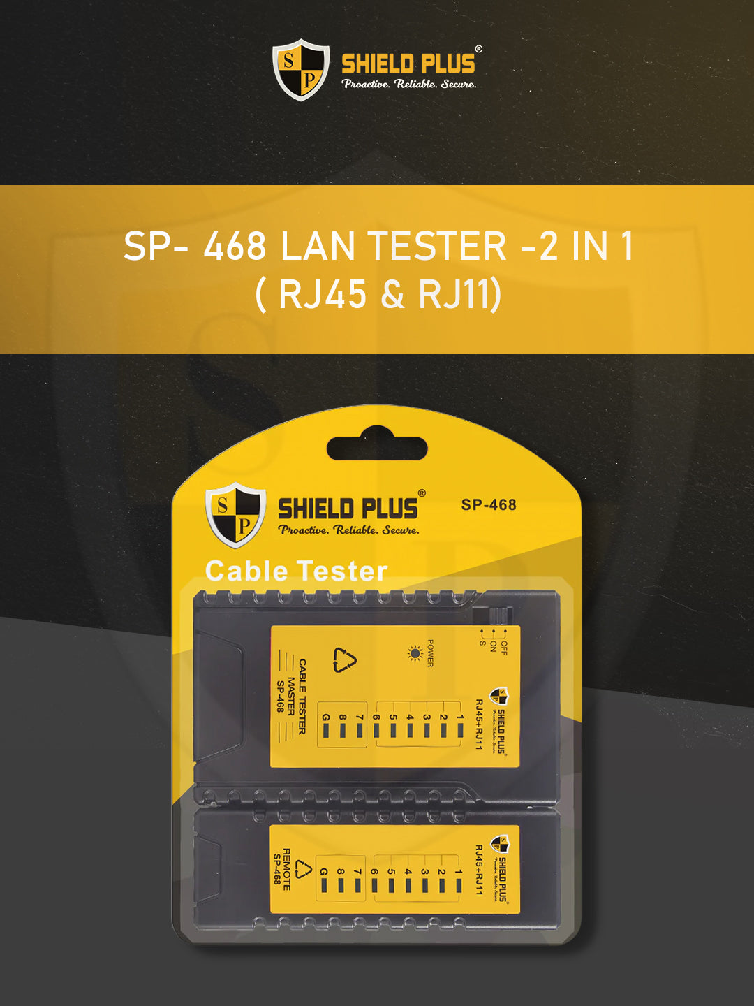 SP- 468 LAN TESTER -2 IN 1( RJ45 & RJ11)