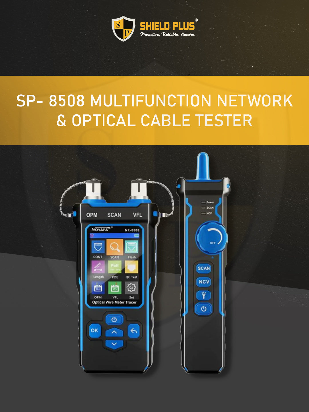 SP- 8508 MULTIFUNCTION NETWORK & OPTICAL CABLE TESTER