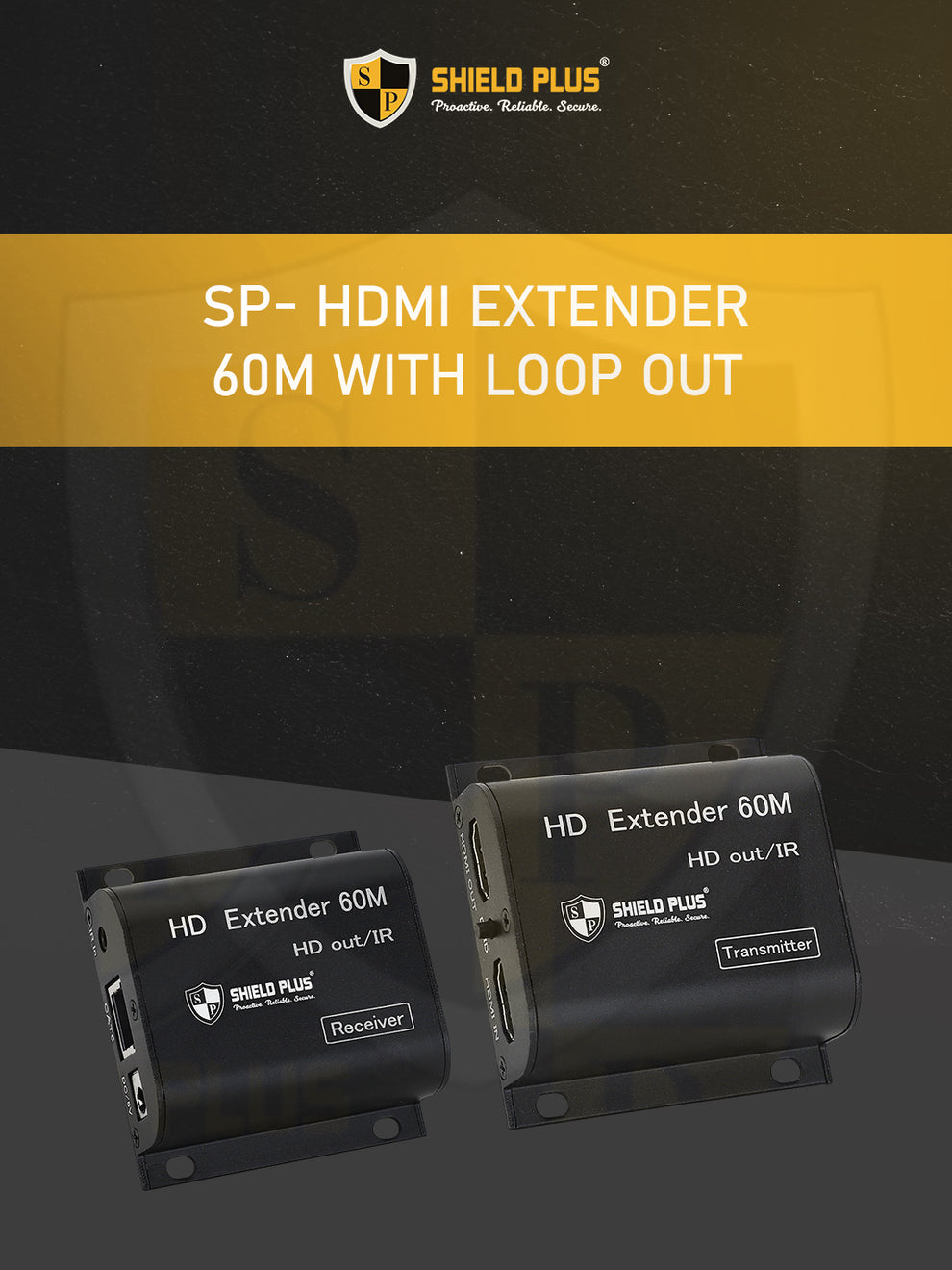 SP- HDMI EXTENDER 60M WITH LOOP OUT – Shield Plus