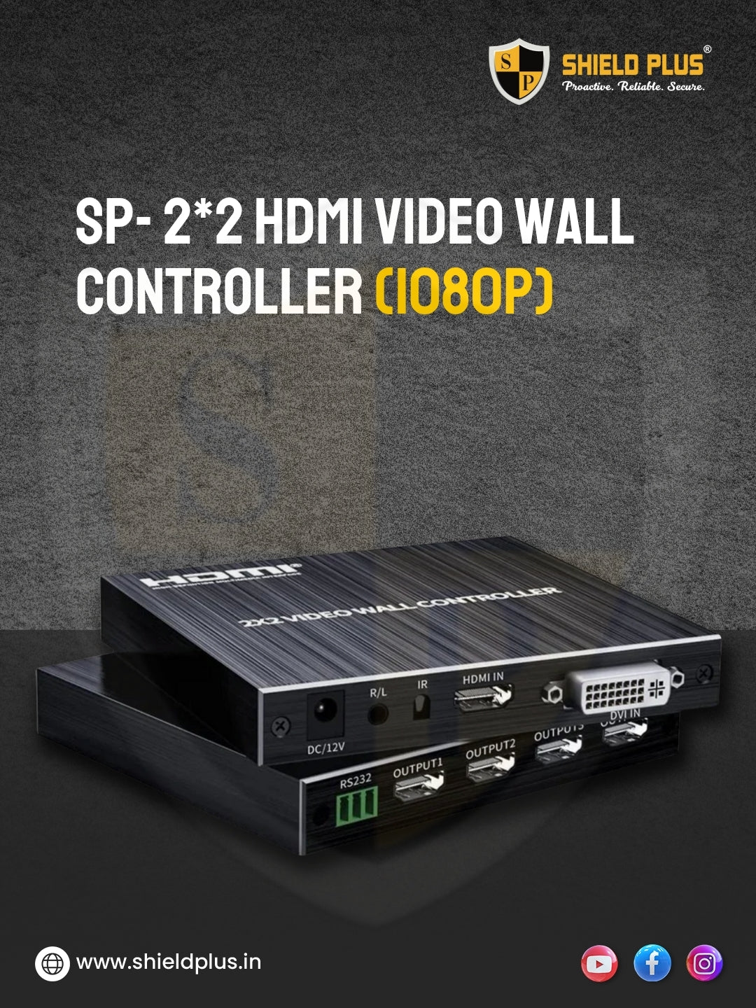 SP- 2*2 HDMI VIDEO WALL CONTROLLER (1080P)