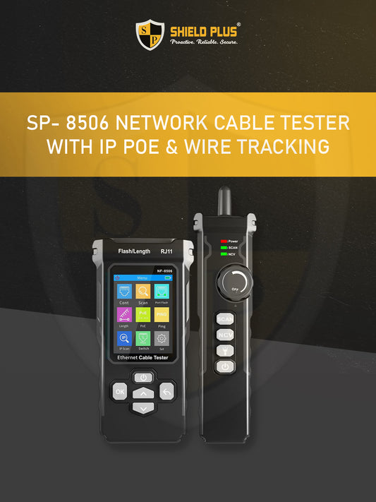 SP- 8506 NETWORK CABLE TESTER WITH IP,POE & WIRE TRACKING