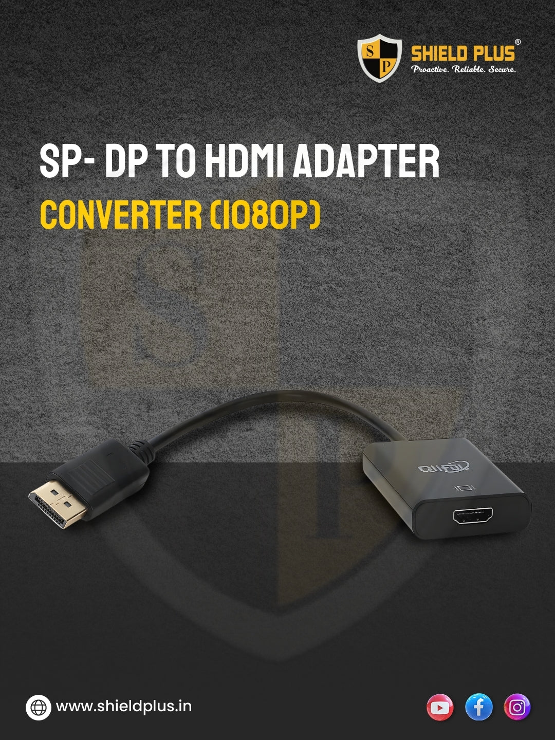 SP- DP TO HDMI ADAPTER CONVERTER (1080P)