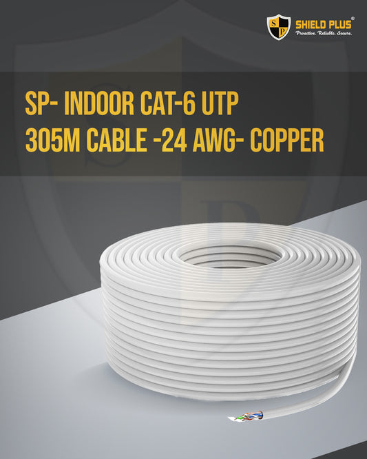 SP- INDOOR CAT-6 UTP 305M CABLE -24 AWG- COPPER