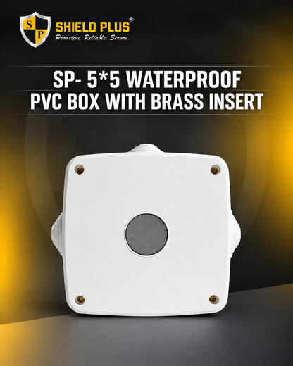 SP- 5*5 WATERPROOF PVC BOX WITH BRASS INSERT