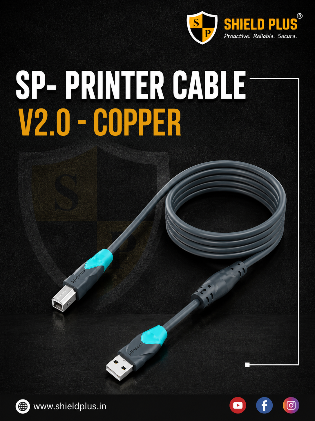 SP- PRINTER CABLE V2.0 -COPPER