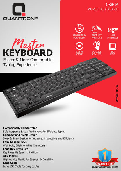 QKB-14 MASTER WIRED KAYBOARD