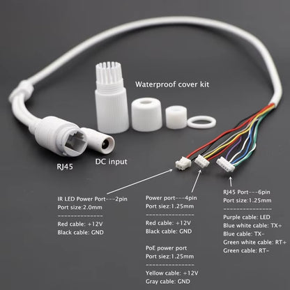 SP- IP CAMERA CABLE WITH WATERPROOF CONNECTORS