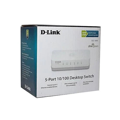 D-LINK 5 PORT DESKTOP SWITCH (10/100 MBPS)-DES-1005A