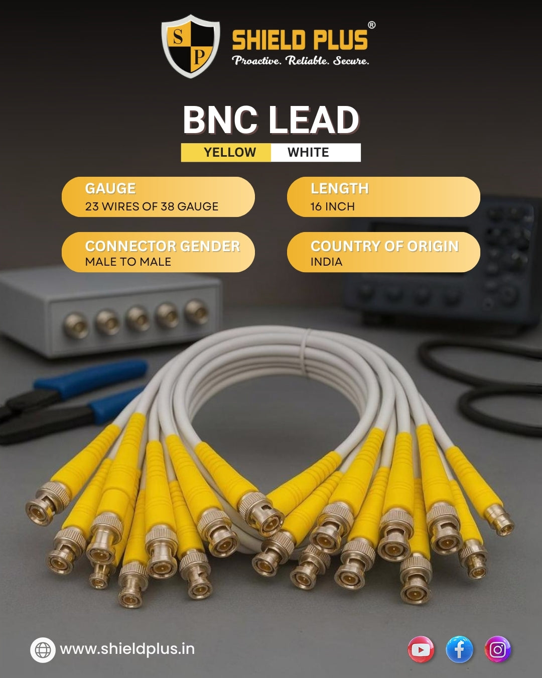 SP-BNC LEAD (23/38 GAUGE)
