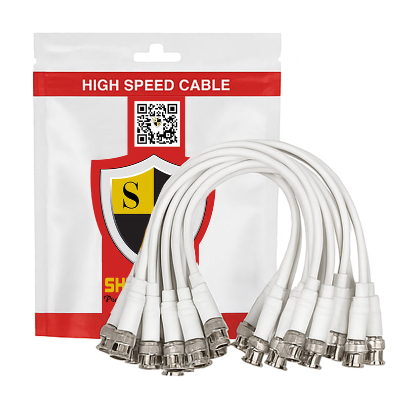 SP-BNC LEAD WHITE (16/40) – Shield Plus