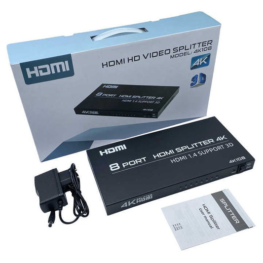 SP- HDMI SPLITTER 8 PORT 4K- 2K 30 HZ