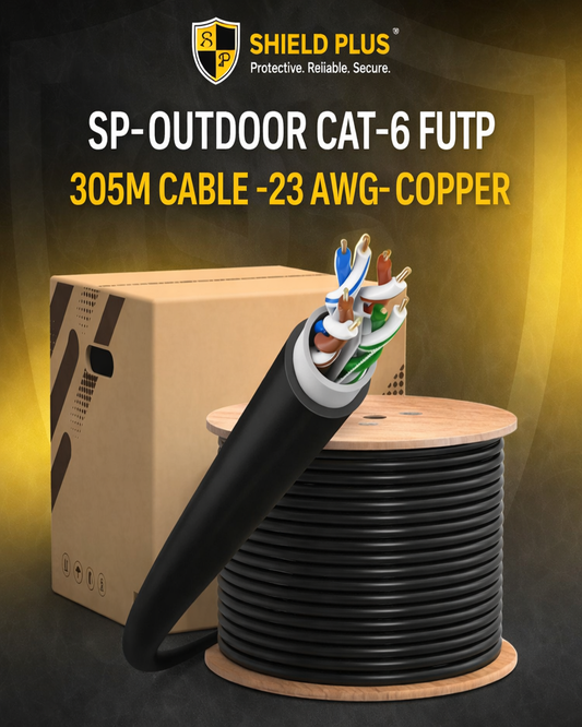 SP- OUTDOOR CAT-6 FUTP 305M CABLE -23 AWG- COPPER