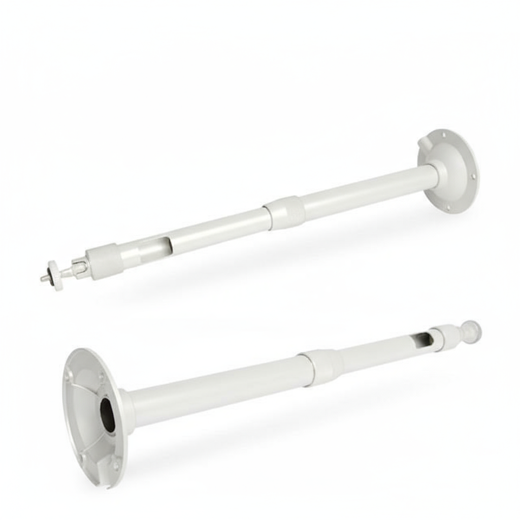 SP- I BRACKET TELESCOPIC 100-200CM WHITE POWDER COATED