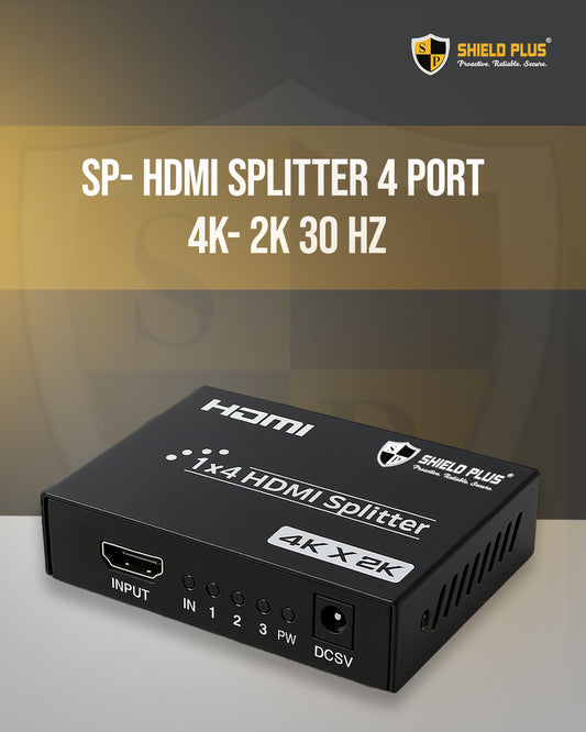 SP- HDMI SPLITTER 4 PORT 4K- 2K 30 HZ