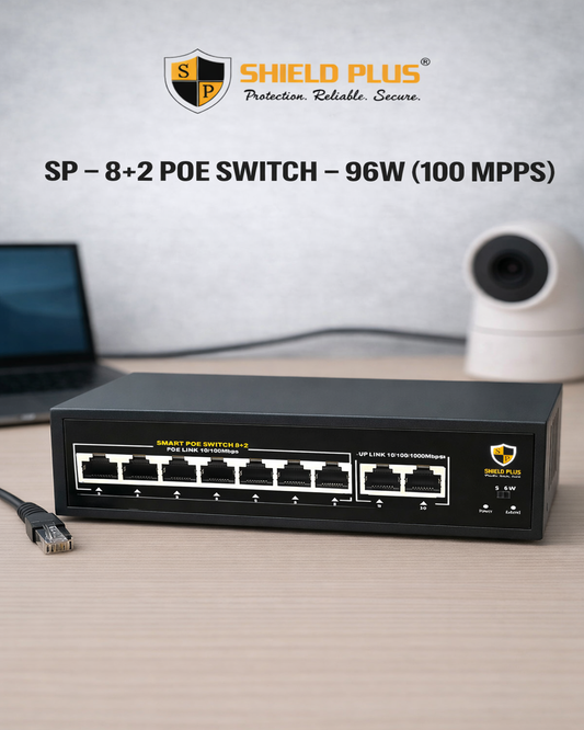 SP- 8+2 POE SWITCH - 96W (100 MBPS)