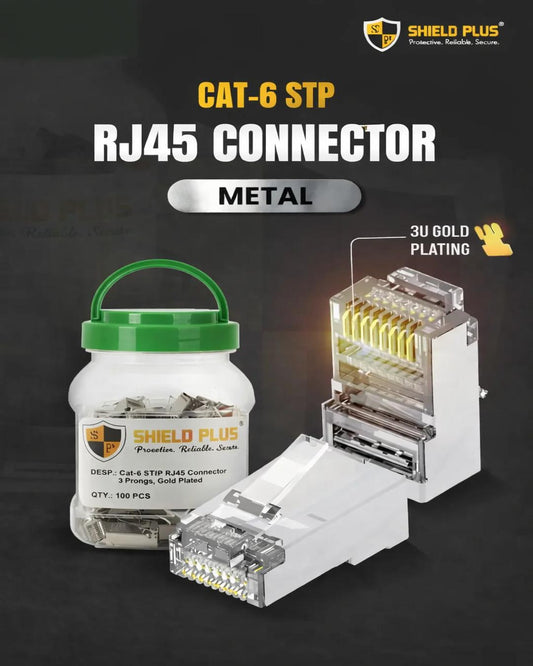 SP- CAT-6 STP RJ45 CONNECTOR (METAL)