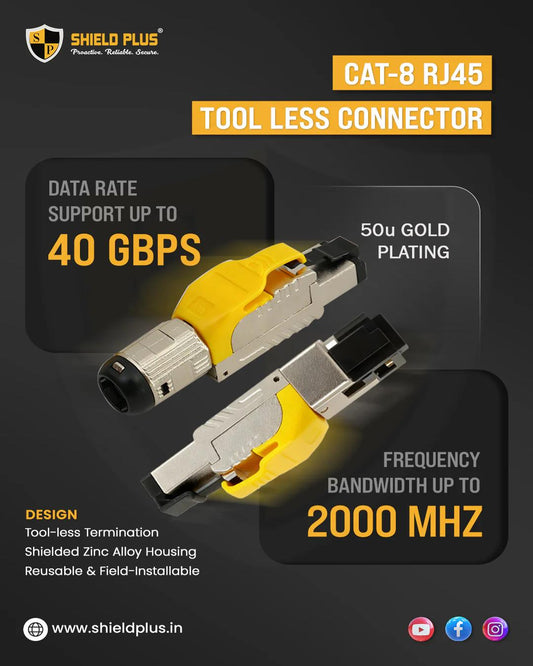 SP- CAT-8 RJ45 TOOL LESS CONNECTOR
