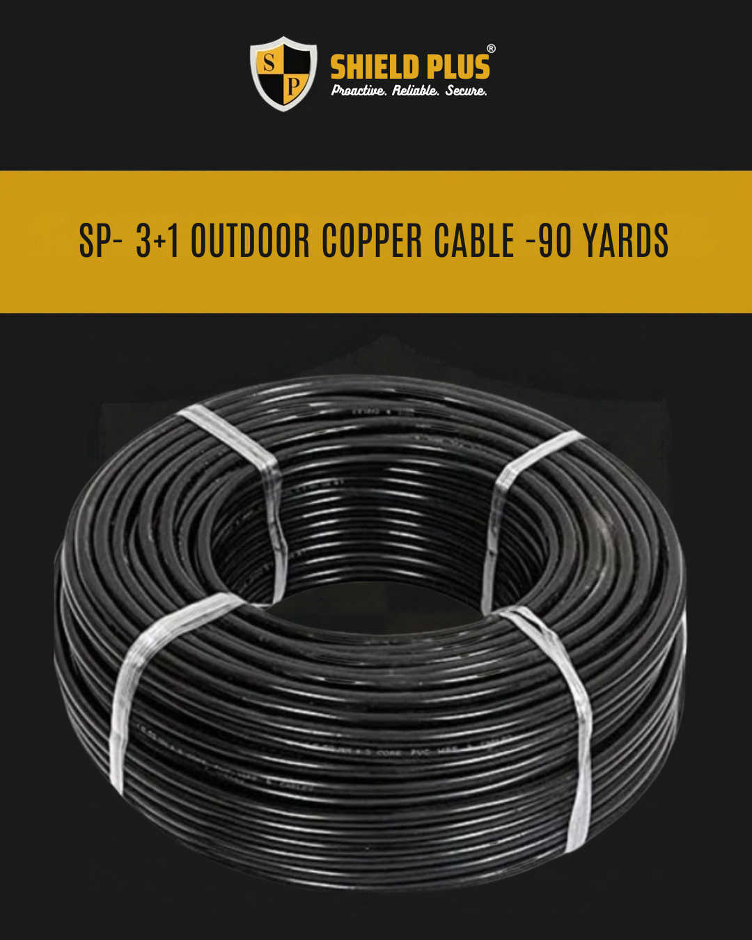 SP- 3+1 OUTDOOR COPPER CABLE -90 YARDS